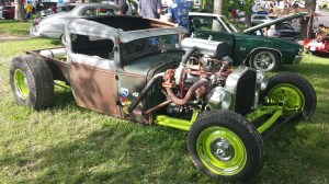 Crazy twin turbo small block Chevrolet rat truck. The turbos were from a Buick Grand National. 