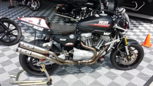 Harley XR1200 race bike After this nice article about classifying bikes I will confuse you thoroughly by giving you a bike that almost defies definition. It is based off a Harley Sportster so is it a cruiser? It has clip on handle bars and behind the rider seat position so is it a crotch rocket? Is it a cafe racer? Who knows. All I know is I think it's sweet!