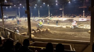 A cool dirt bike racing indoor event I went to, in my own town.